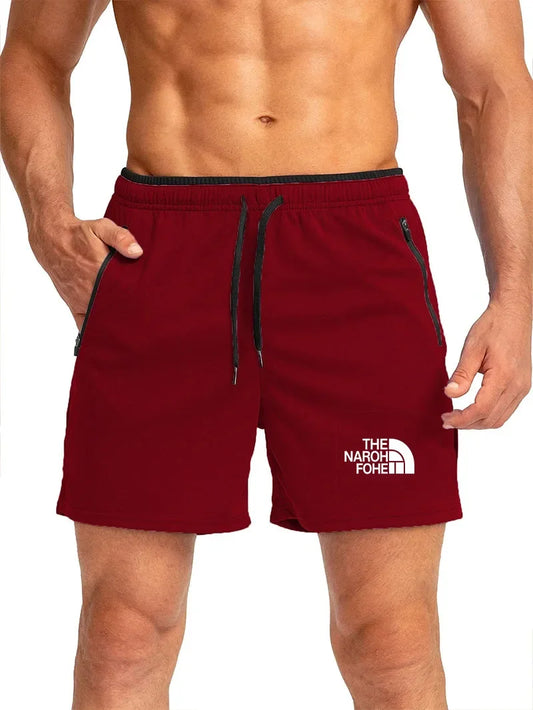 Bermuda da Spiaggia Uomo Tinta Unita con Dettaglio Sportivo – Pantaloncini ad Asciugatura Rapida, S–4XL,9 Colori