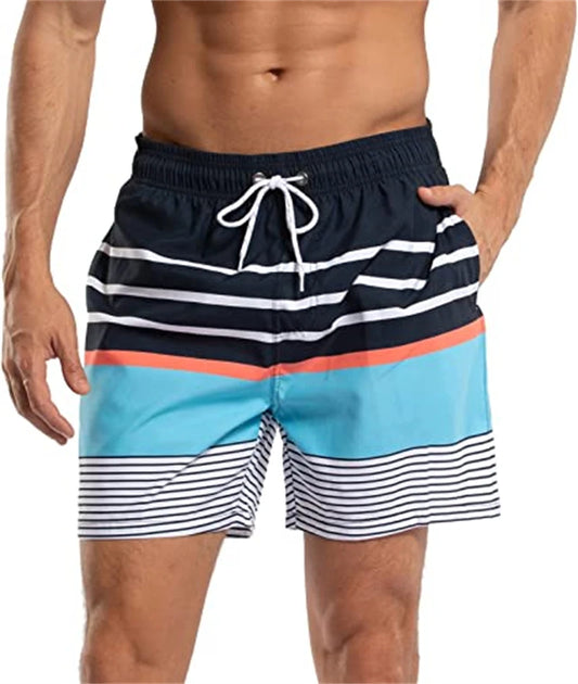 Pantaloncini da Bagno Uomo Fantasia – Costume Mare con Fodera in Rete e Tasche