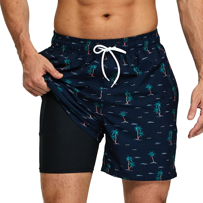 Bermuda da Bagno Uomo ad Asciugatura Rapida con 4 Tasche