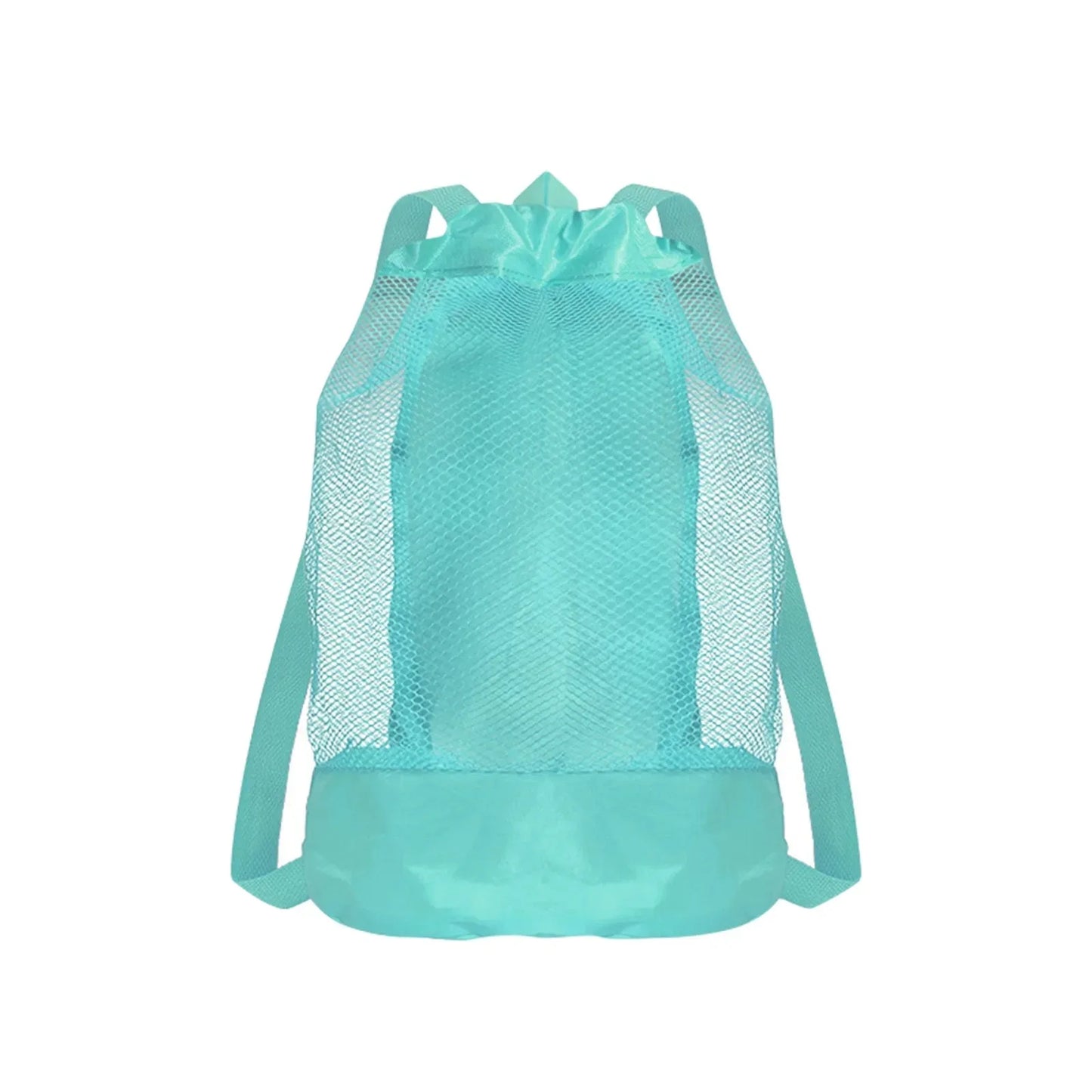 Borsa da Spiaggia in Rete con Coulisse per Bambini – Anti-Sabbia, Spalline Regolabili, 23×50 cm, 5 Colori