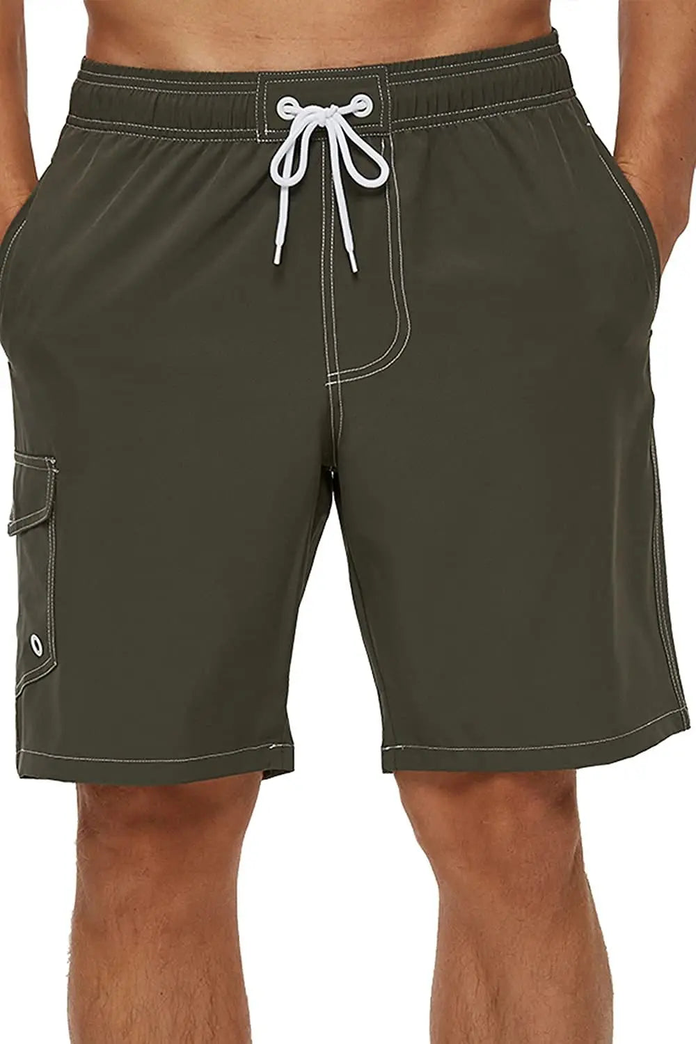 Pantaloncini da Bagno Uomo Tinta Unita – Costume Mare Foderato in Rete