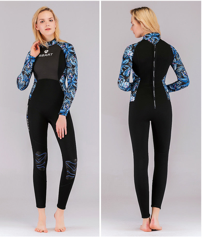 Muta Donna Sbart 3mm Neoprene Manica Lunga Monopezzo per Immersioni Snorkeling Surf