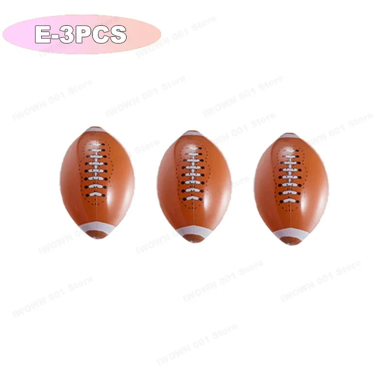 Palloni Gonfiabili da Spiaggia con Grafica Sportiva – Baseball, Pallavolo, Calcio, Basket, Rugby – 30 cm