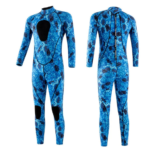 Muta da uomo 3 mm in Neoprene Mimetica per Immersioni, Surf, Snorkeling e Kayak