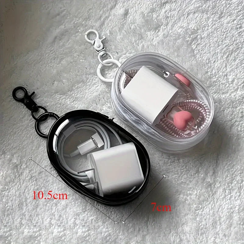 Mini Pochette Impermeabile in PVC – Porta Auricolari, Monete e Accessori da Spiaggia, 10,5×7×4 cm, 2 Colori
