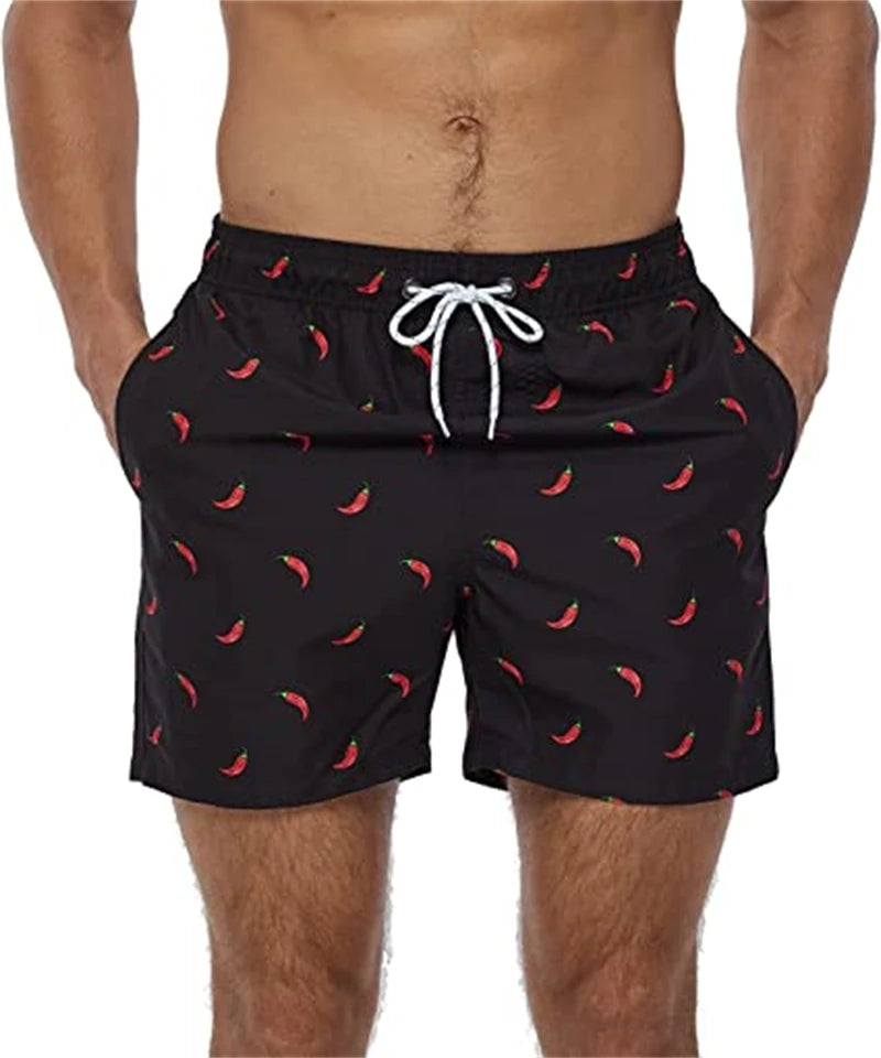Pantaloncini da Bagno Uomo Fantasia – Costume Mare con Fodera in Rete e Tasche