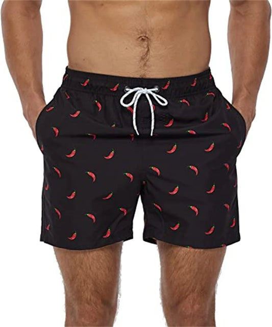 Pantaloncini da Bagno Uomo Fantasia – Costume Mare con Fodera in Rete e Tasche