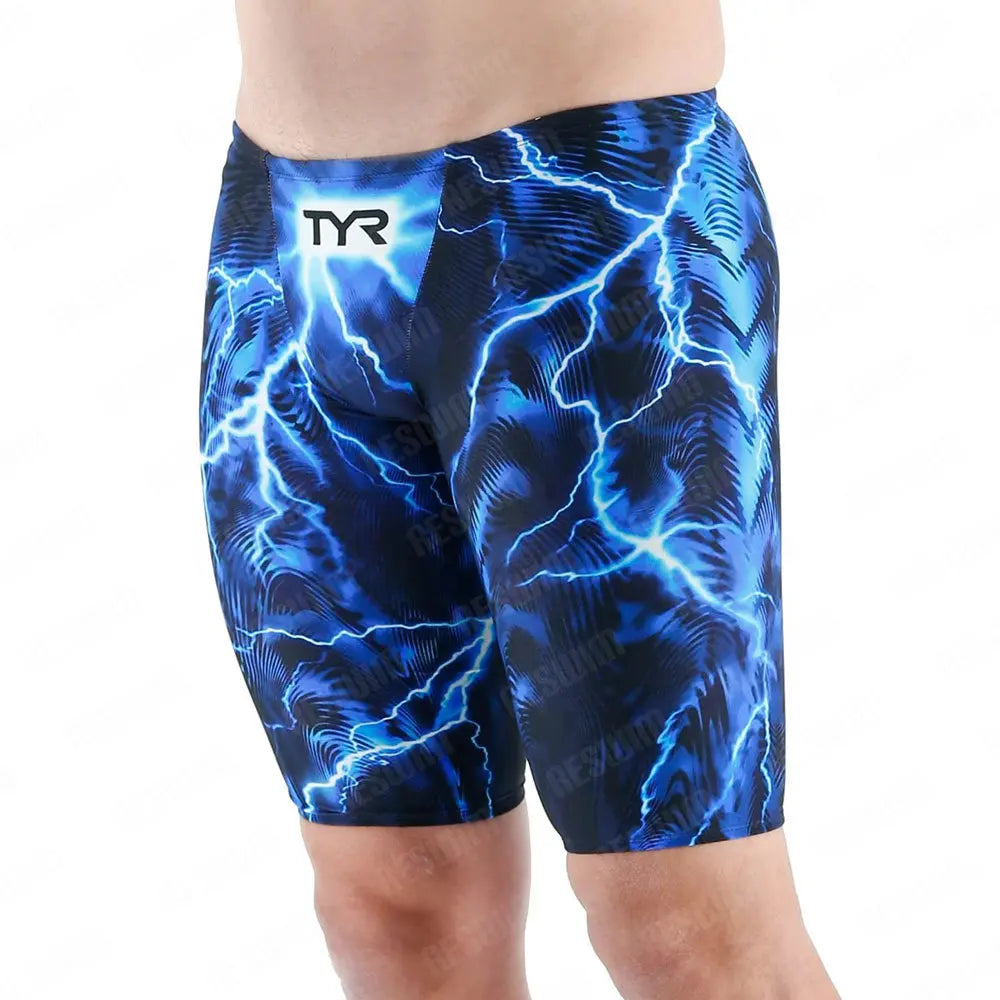 Costume Jammer da Uomo – Pantaloncini da Nuoto Aderenti in Lycra/Spandex, Resistenti al Cloro, XXS–5XL,21 Colori