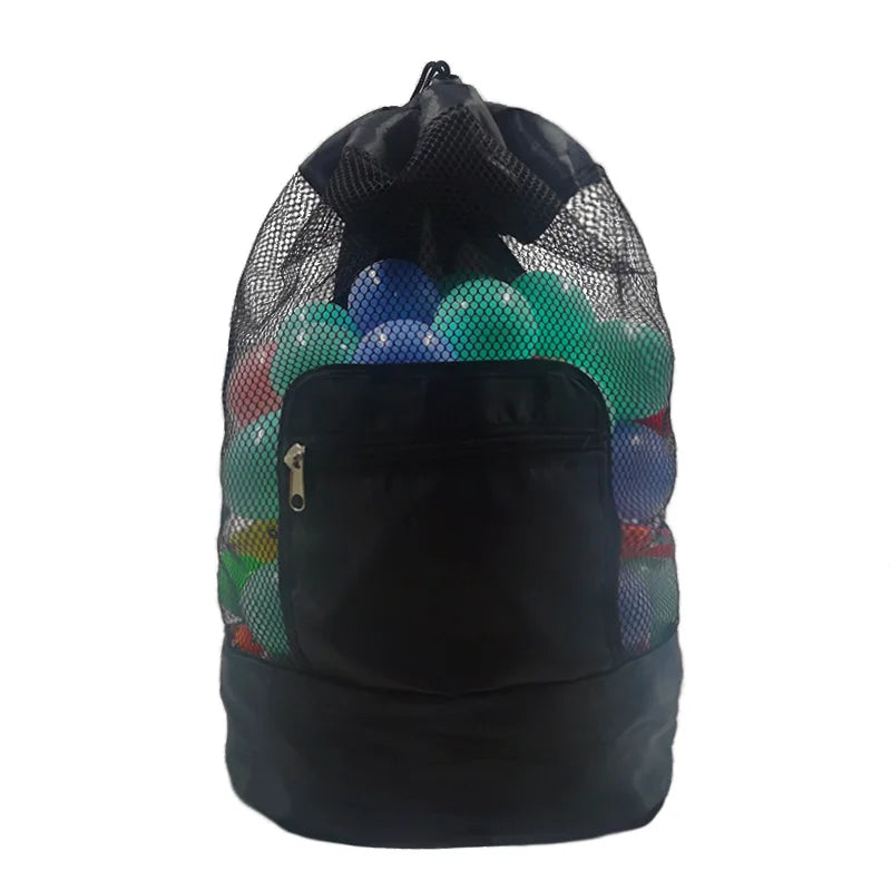 Borsa da Spiaggia in Rete Pieghevole – Borsetta a Tracolla Mini (20×24 cm) o Zaino Grande (24×48 cm), Organizer per Mare, Piscina e Spiaggia