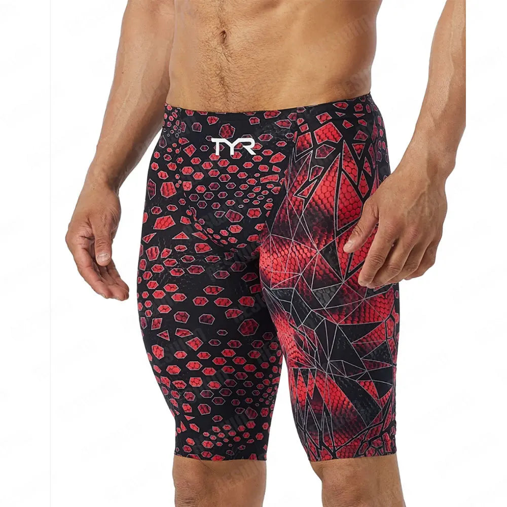 Costume Jammer da Uomo – Pantaloncini da Nuoto Aderenti in Lycra/Spandex, Resistenti al Cloro, XXS–5XL,21 Colori