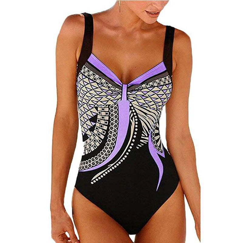 Costume Intero Donna Fantasia a Rombi Multicolore
