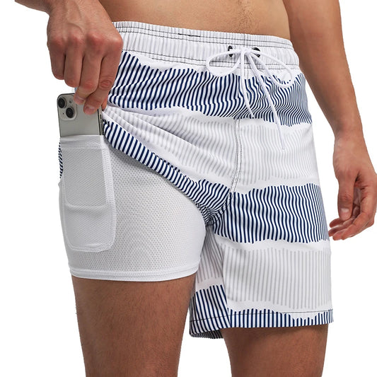 Bermuda da Bagno Uomo ad Asciugatura Rapida con 4 Tasche