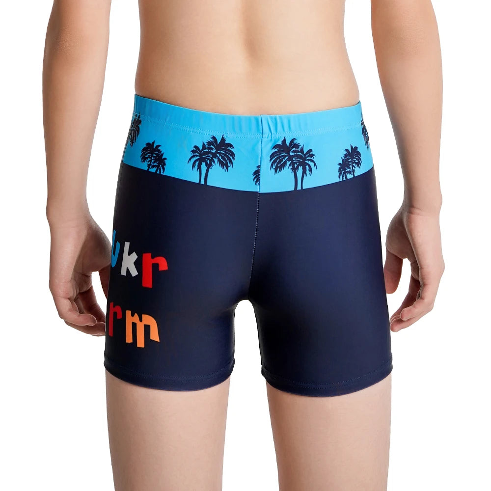 Pantaloncini da Bagno per Bambini ad Asciugatura Rapida – Boxer da Nuoto con Stampa Squalo e Dinosauro, S–3XL , 4 Fantasie