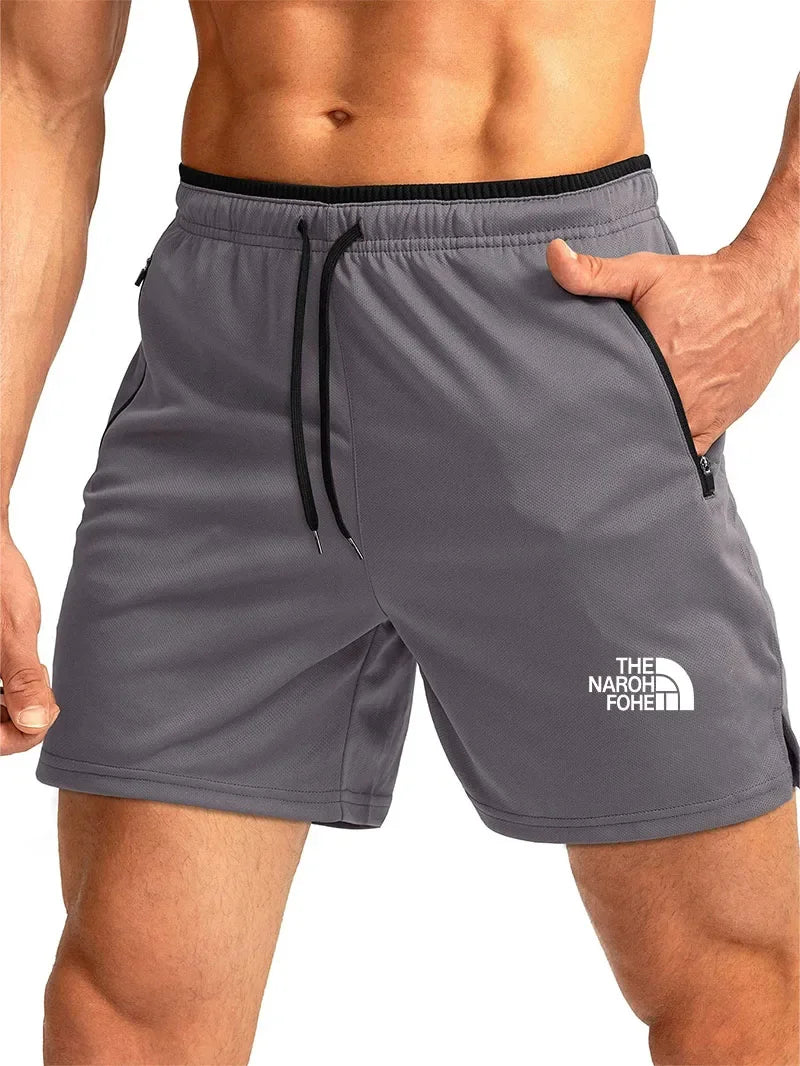Bermuda da Spiaggia Uomo Tinta Unita con Dettaglio Sportivo – Pantaloncini ad Asciugatura Rapida, S–4XL,9 Colori
