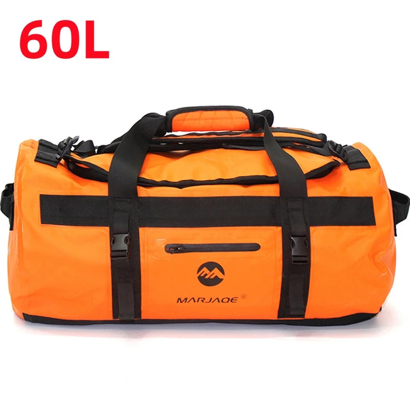 Borsa Impermeabile da Kayak e Rafting in PVC 500D – Dry Bag Antipolvere per Mare, Spiaggia e Sport Acquatici, 3 Capacità, 4 Colori
