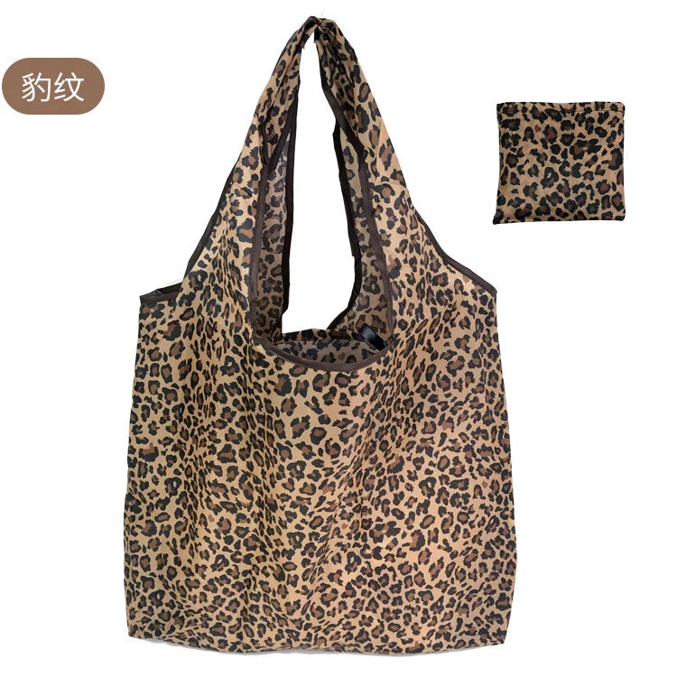 Borsa Shopper Pieghevole Ecologica Riutilizzabile – Poliestere, Multiuso, 32 Fantasie – 46×60×8 cm
