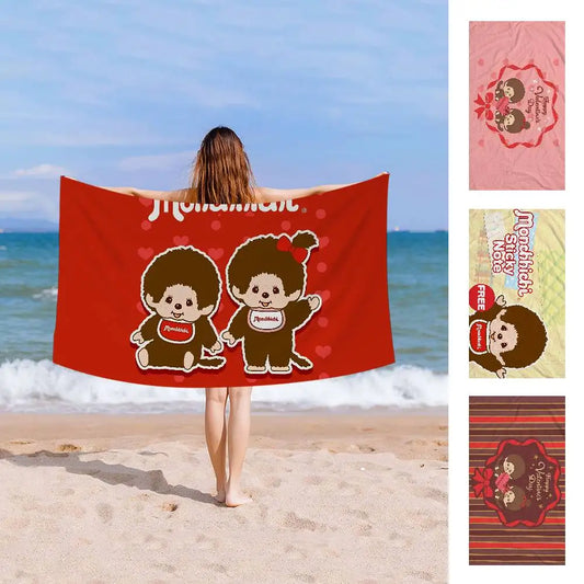 Telo Mare con Scimmietta Kawaii – Cotone e Poliestere – 10 Fantasie 7 Misure