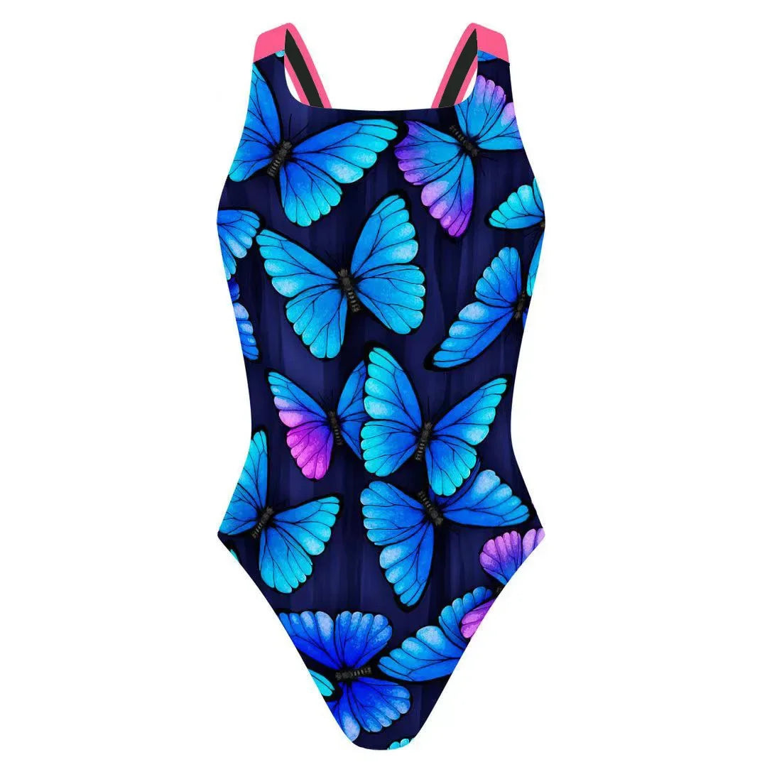 Costume da Bagno Donna Monopezzo con Stampa Digitale – Costume Competitivo Attillato per Allenamento e Gara, S–XL , 10 Colori