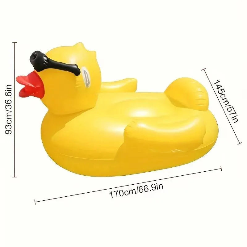 Galleggiante Gonfiabile Papero Gigante – Materasso Galleggiante per Piscina, Lago e Mare