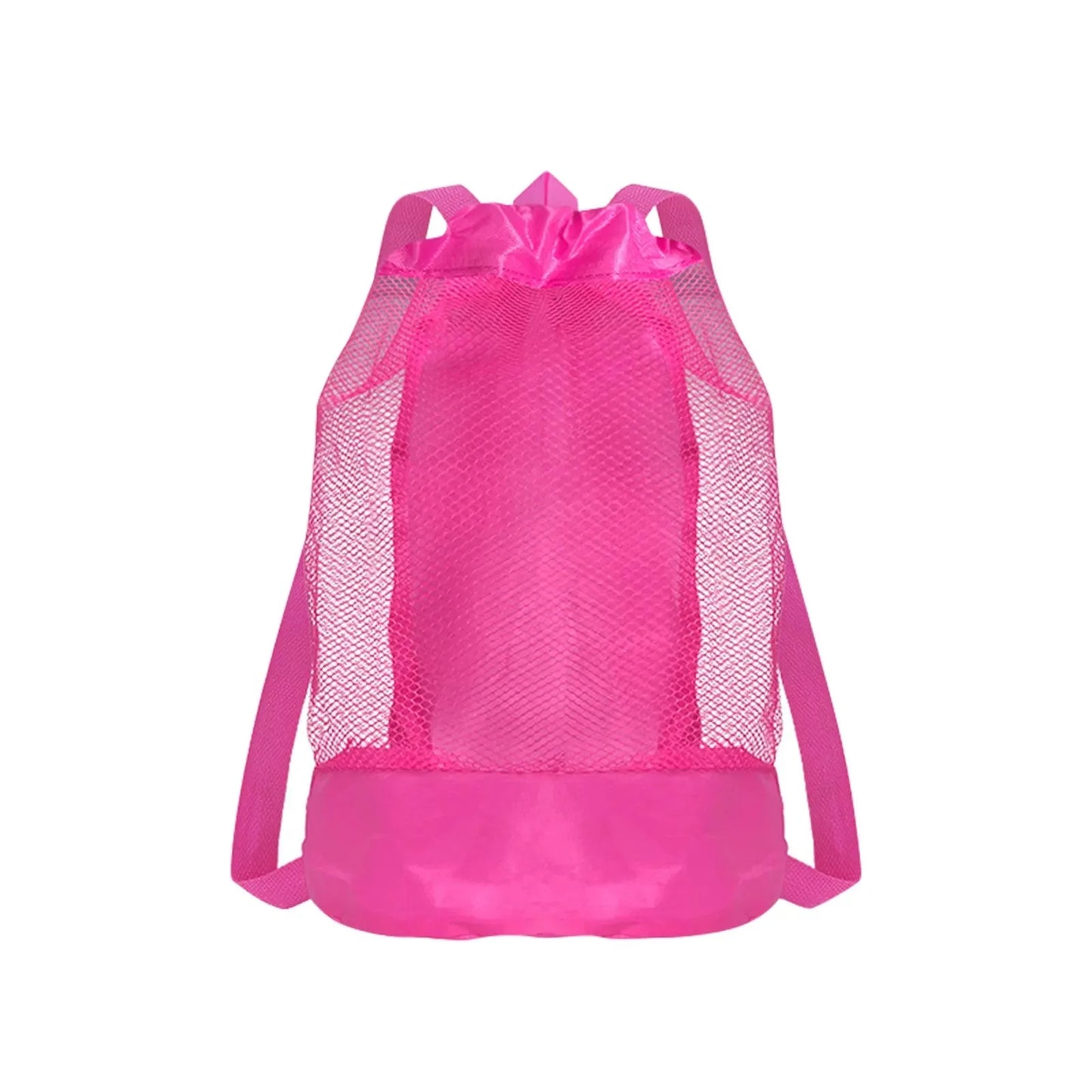 Borsa da Spiaggia in Rete con Coulisse per Bambini – Anti-Sabbia, Spalline Regolabili, 23×50 cm, 5 Colori