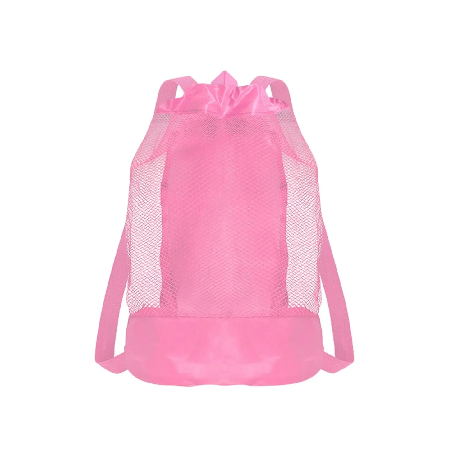 Borsa da Spiaggia in Rete con Coulisse per Bambini – Anti-Sabbia, Spalline Regolabili, 23×50 cm, 5 Colori