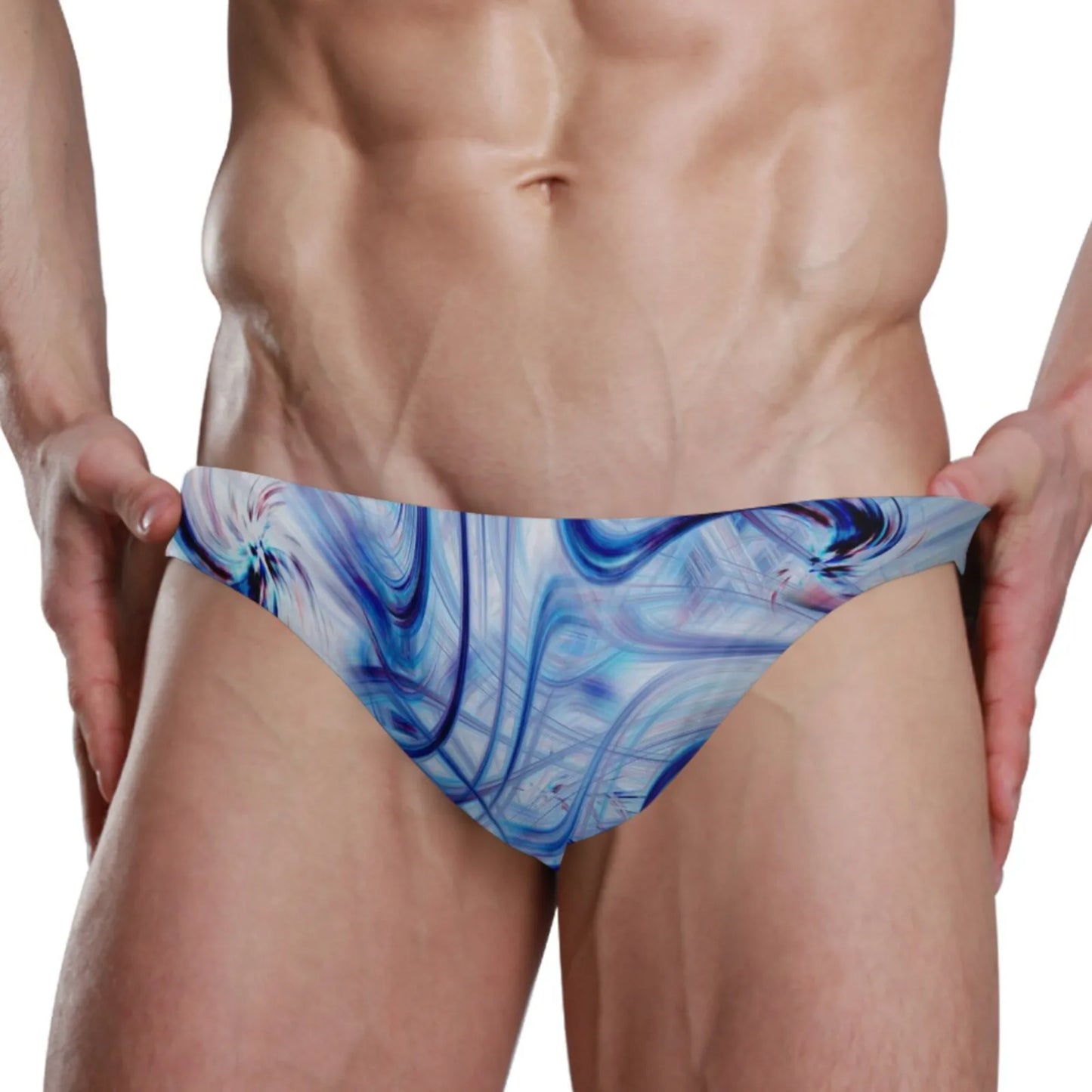 Costume da Bagno, Slip da Nuoto Vita Bassa, Stampa Elegante