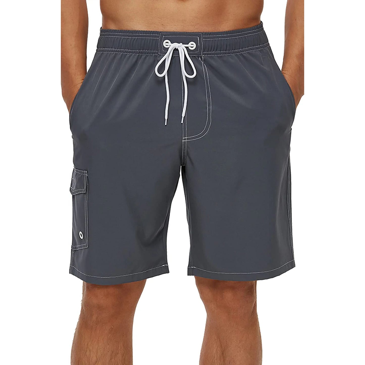 Pantaloncini da Bagno Uomo Tinta Unita – Costume Mare Foderato in Rete