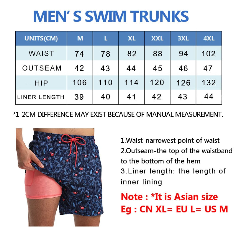 Bermuda da Bagno Uomo ad Asciugatura Rapida con 4 Tasche
