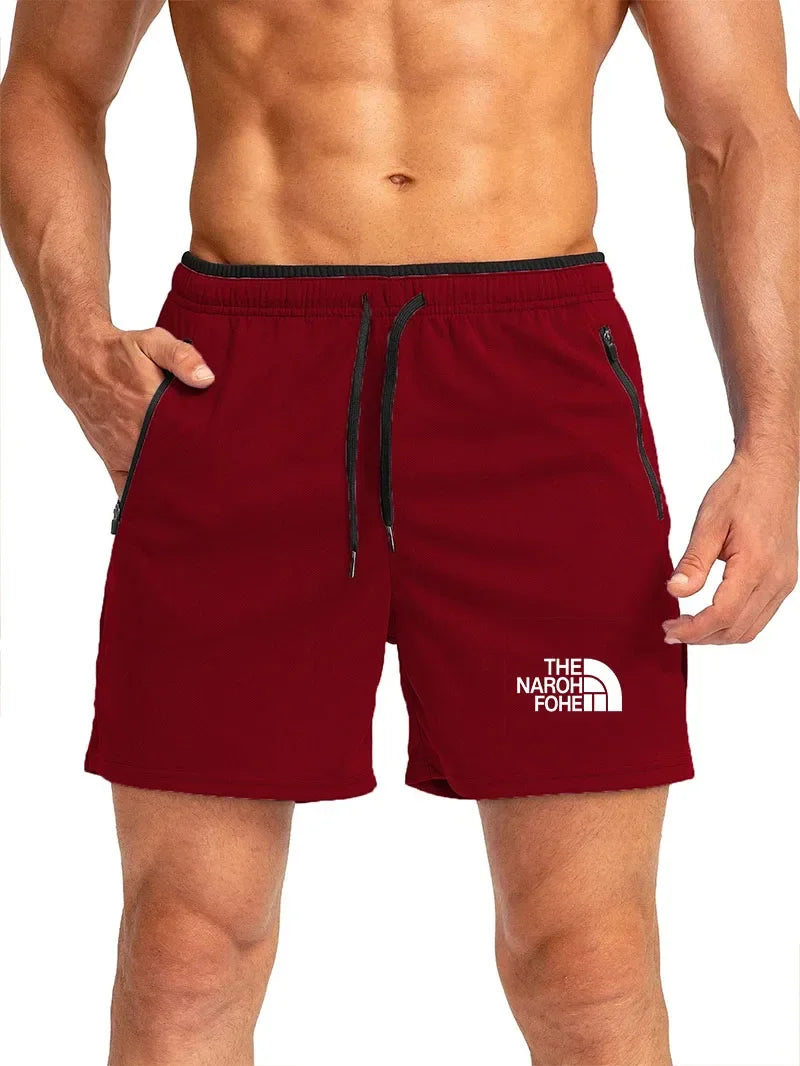 Bermuda da Spiaggia Uomo Tinta Unita con Dettaglio Sportivo – Pantaloncini ad Asciugatura Rapida, S–4XL,9 Colori