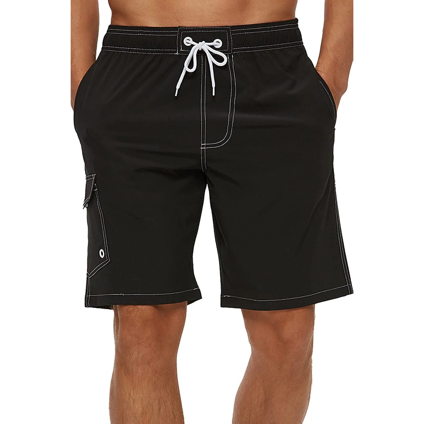 Pantaloncini da Bagno Uomo Tinta Unita – Costume Mare Foderato in Rete