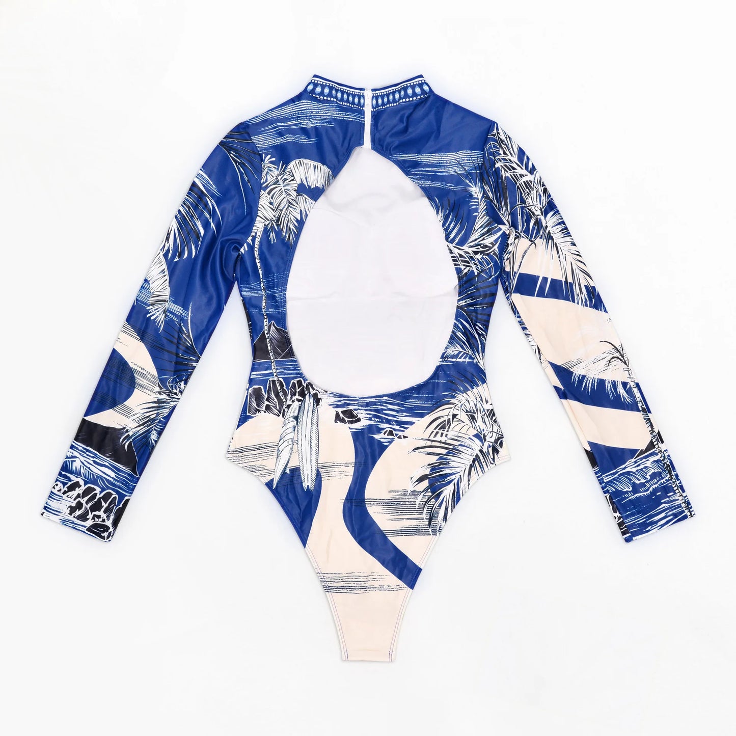 Set Rashguard Donna Manica Lunga Costume da Bagno Multicolore