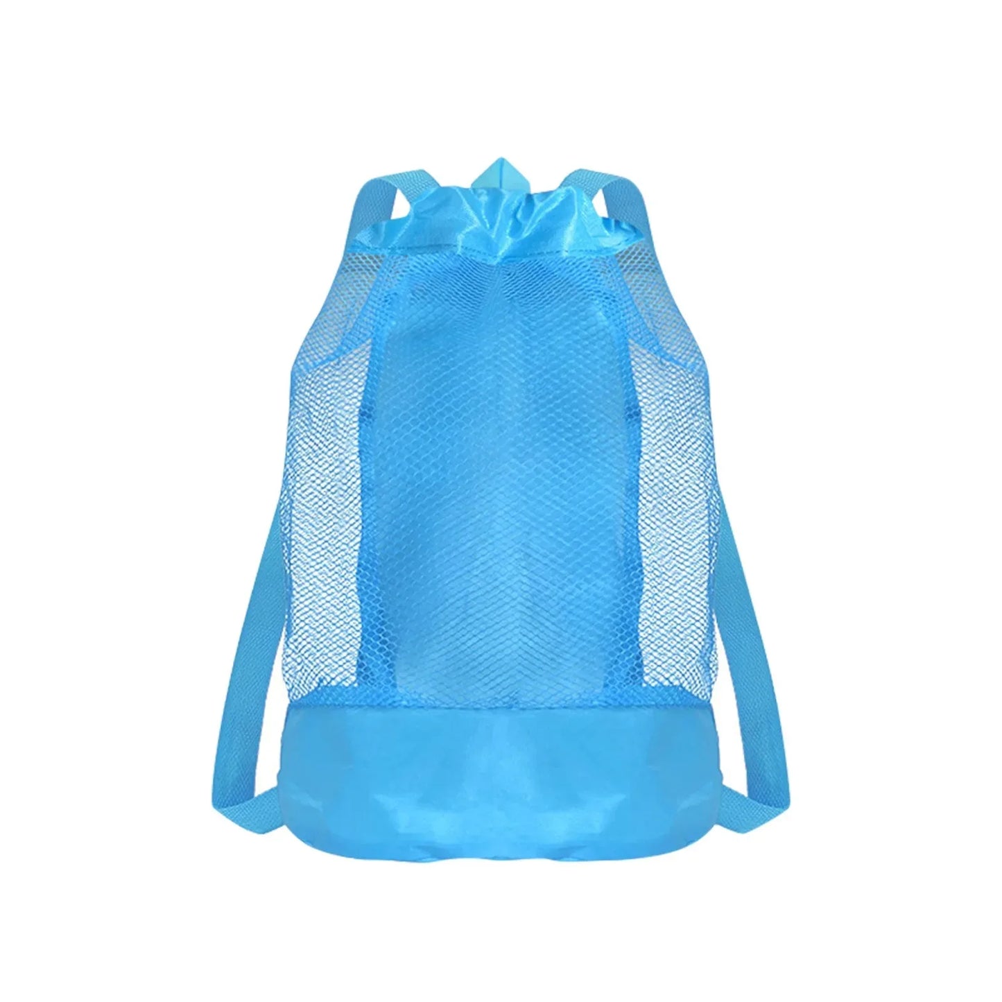 Borsa da Spiaggia in Rete con Coulisse per Bambini – Anti-Sabbia, Spalline Regolabili, 23×50 cm, 5 Colori