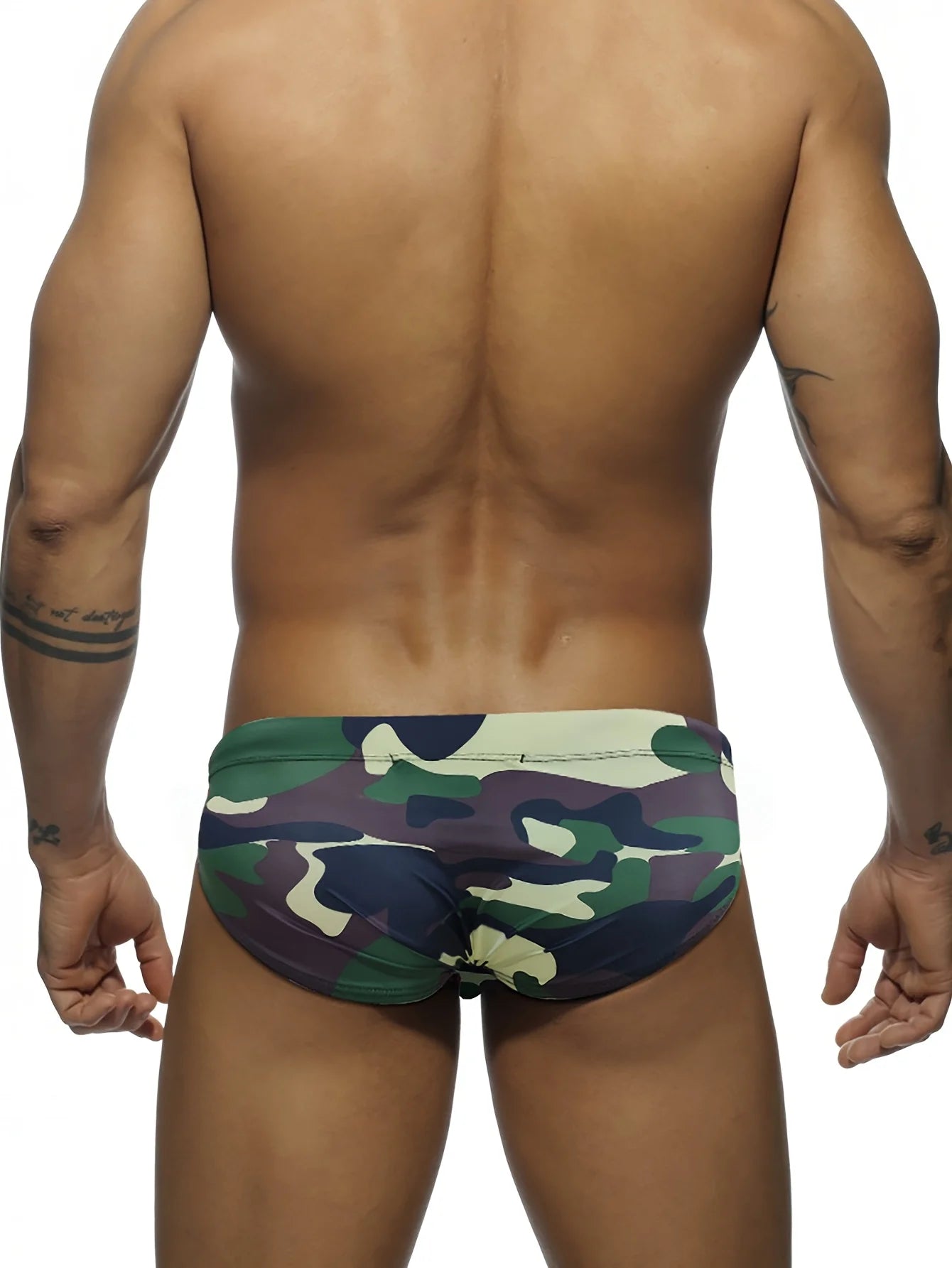 Slip da Bagno Uomo con Stampa Mimetica e Maculata – Costume da Nuoto Elastico ad Asciugatura Rapida, S–XXL,2 Varianti