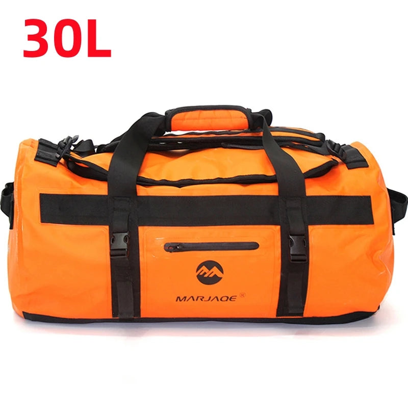 Borsa Impermeabile da Kayak e Rafting in PVC 500D – Dry Bag Antipolvere per Mare, Spiaggia e Sport Acquatici, 3 Capacità, 4 Colori