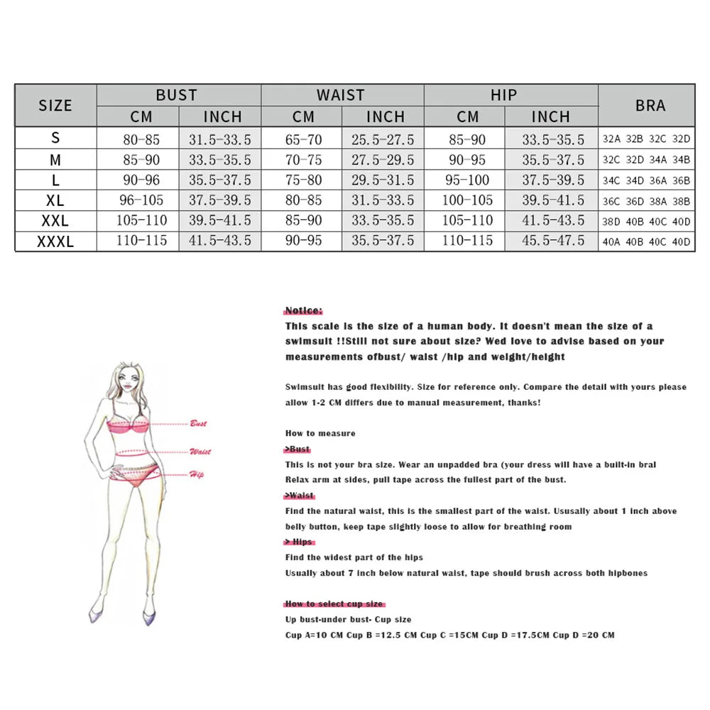 Bikini Donna Due Pezzi Push Up con Stella Marina e Slip Brasiliano