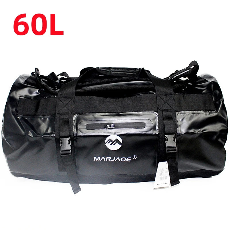 Borsa Impermeabile da Kayak e Rafting in PVC 500D – Dry Bag Antipolvere per Mare, Spiaggia e Sport Acquatici, 3 Capacità, 4 Colori