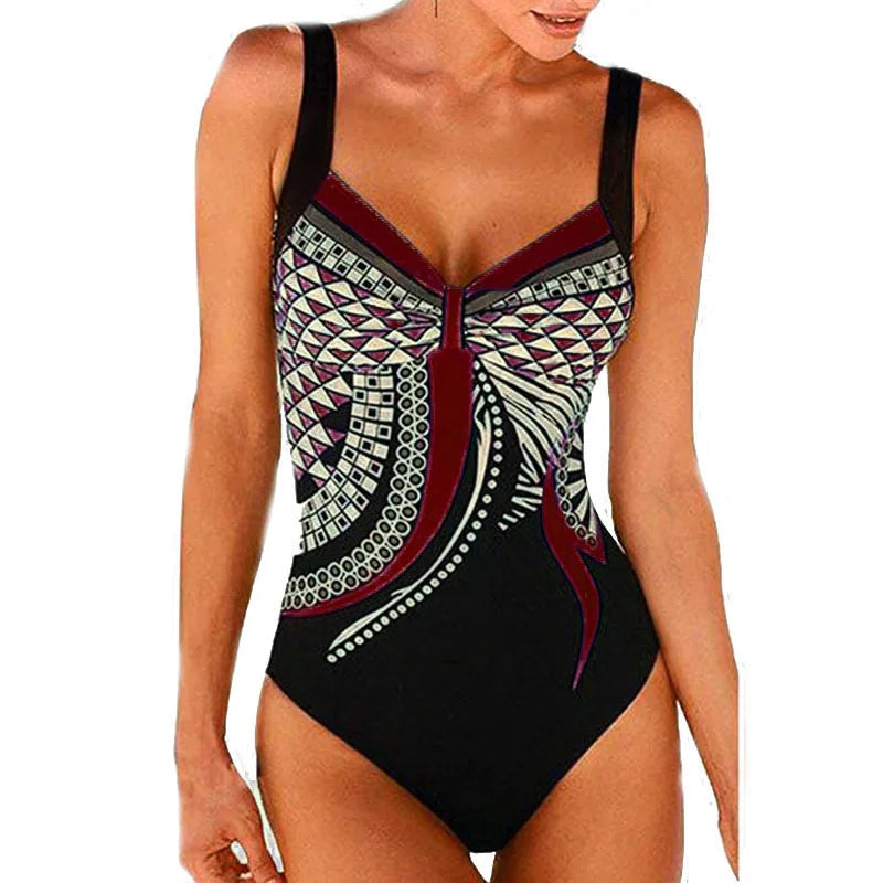 Costume Intero Donna Fantasia a Rombi Multicolore
