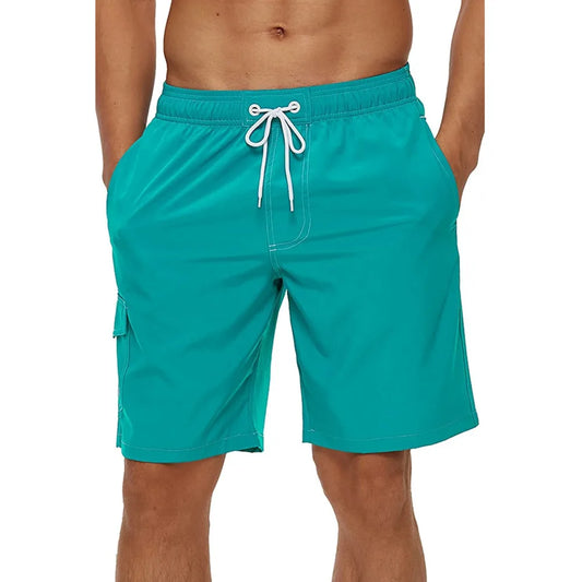 Pantaloncini da Bagno Uomo Tinta Unita – Costume Mare Foderato in Rete