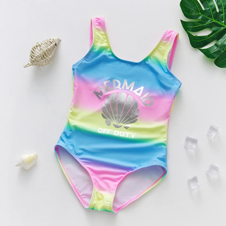 Costume da Bagno Intero Bambina con Balze e Stampa Fantasia – 21 Fantasie, Taglie 1–8 Anni