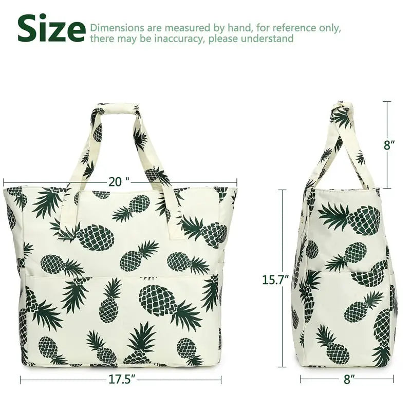 Borsa da Spiaggia Impermeabile con Cerniera – Grande Capacità, 50×40 cm 4 Fantasie
