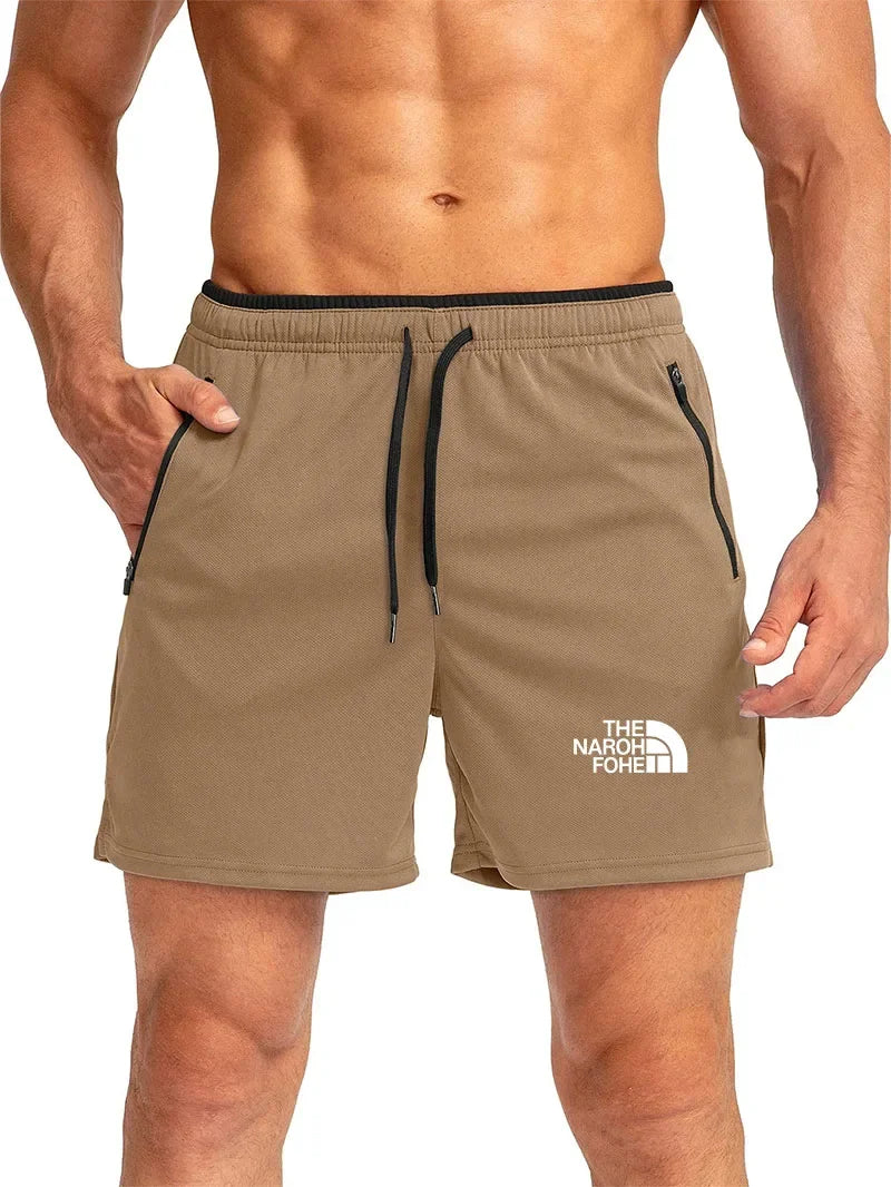 Bermuda da Spiaggia Uomo Tinta Unita con Dettaglio Sportivo – Pantaloncini ad Asciugatura Rapida, S–4XL,9 Colori