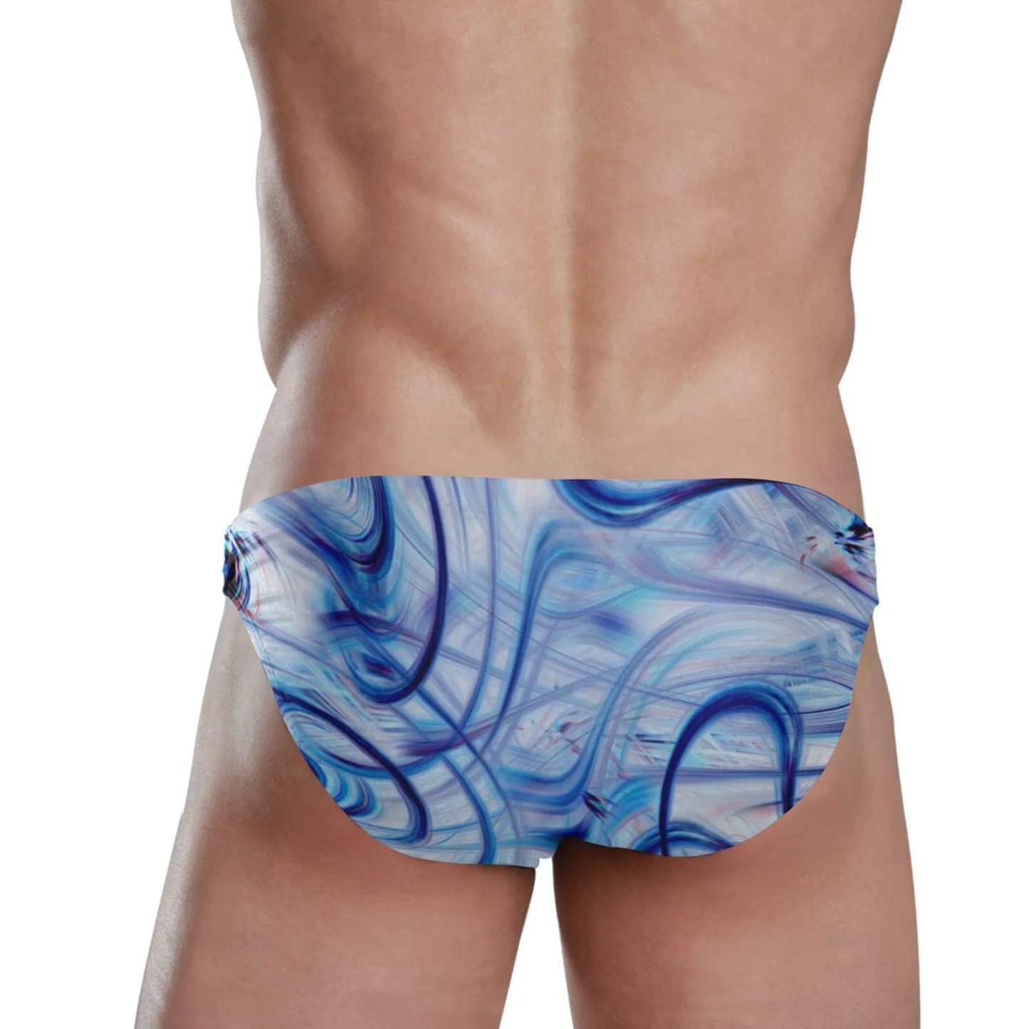 Costume da Bagno, Slip da Nuoto Vita Bassa, Stampa Elegante