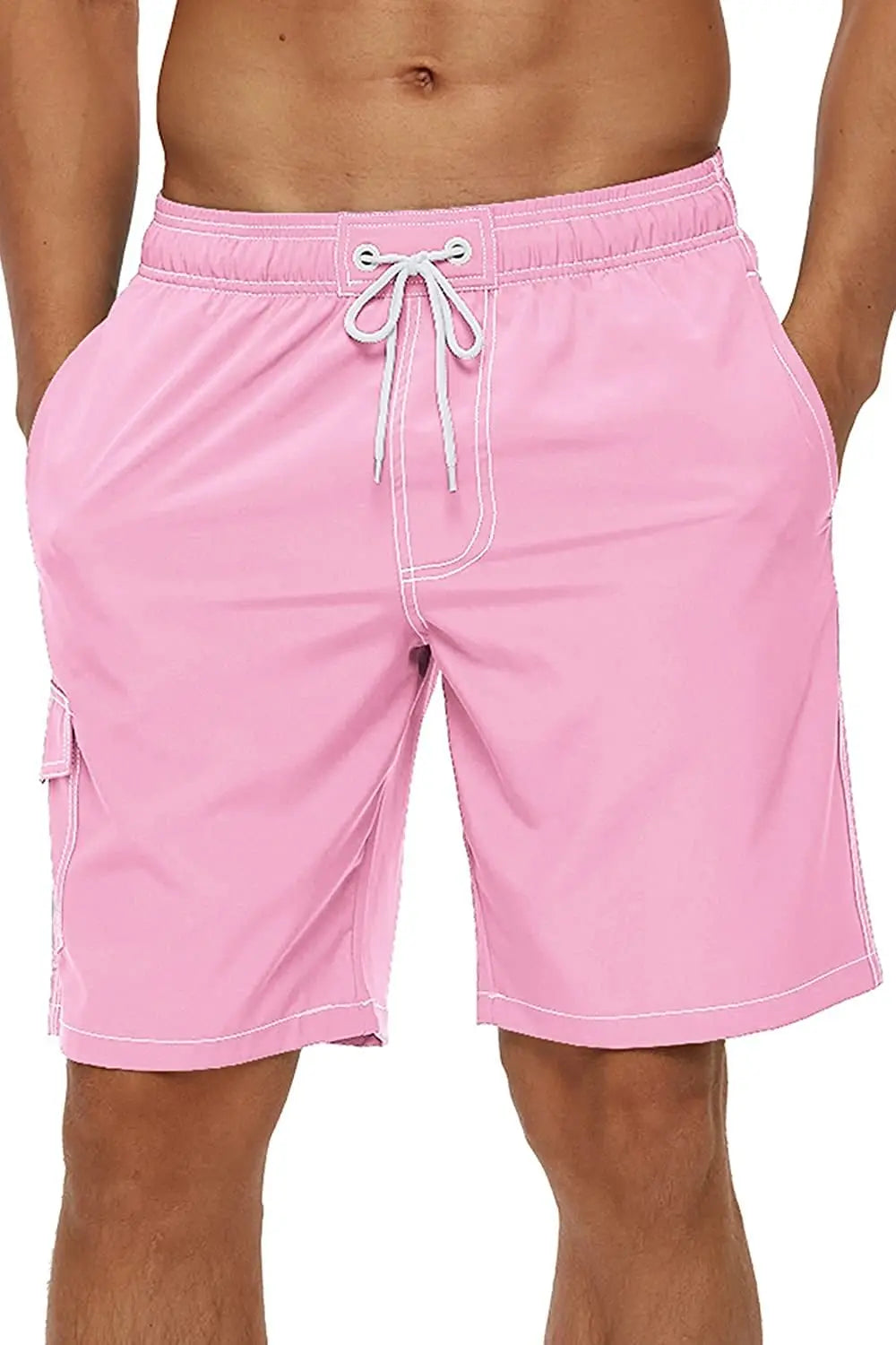 Pantaloncini da Bagno Uomo Tinta Unita – Costume Mare Foderato in Rete