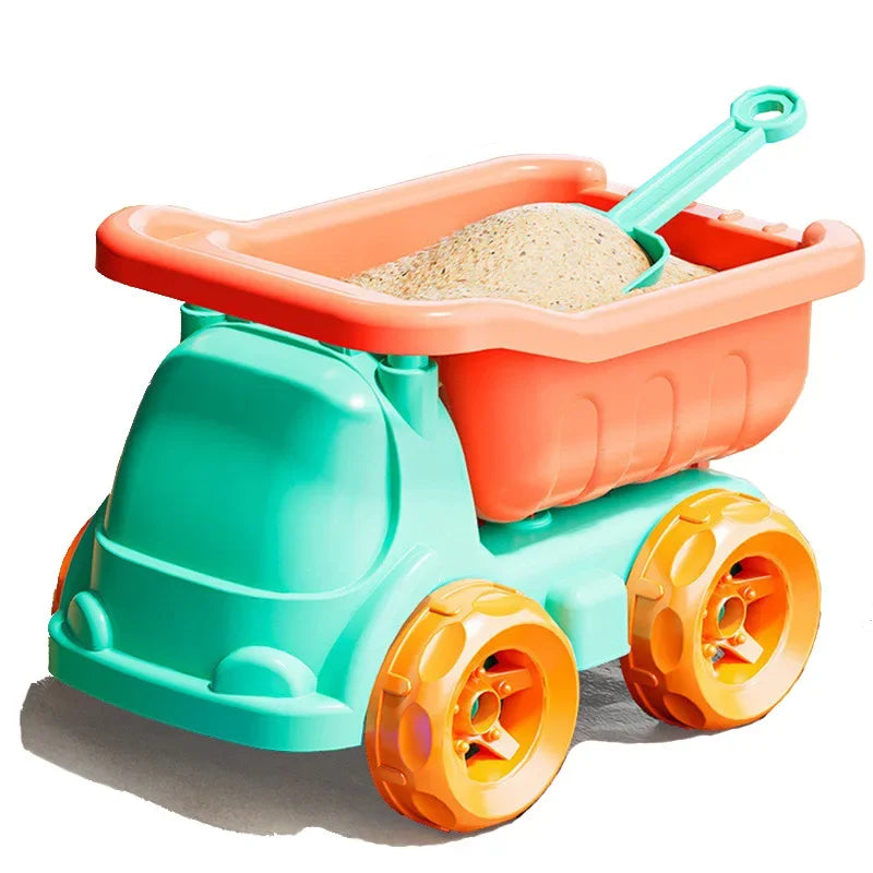 Set 31 Pezzi Giocattoli da Spiaggia per Bambini – Secchio, Pale, Stampi Dinosauri e Buggy