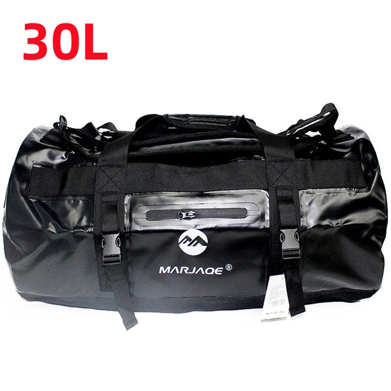 Borsa Impermeabile da Kayak e Rafting in PVC 500D – Dry Bag Antipolvere per Mare, Spiaggia e Sport Acquatici, 3 Capacità, 4 Colori