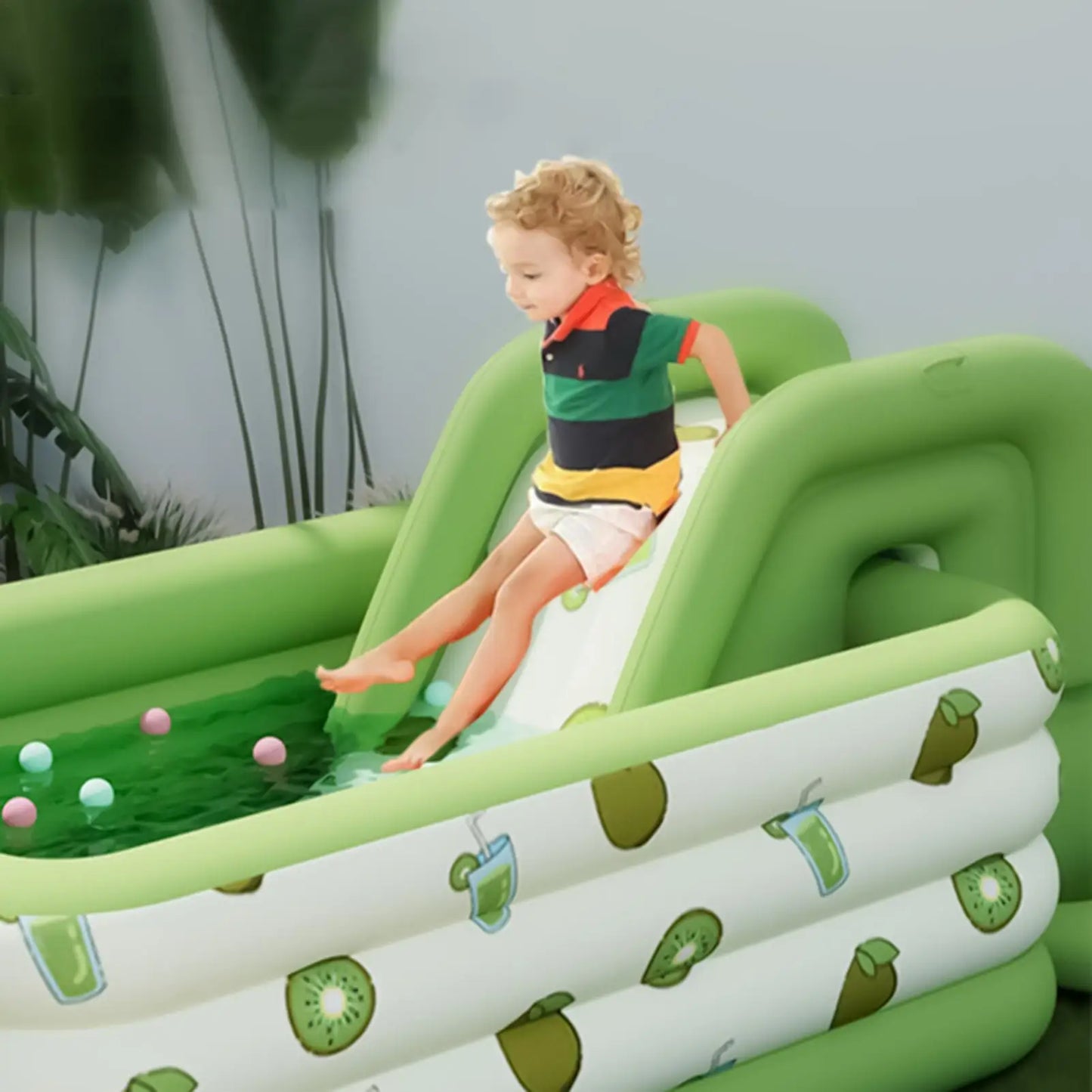 Scivolo Gonfiabile per Piscina – PVC Ispessito con Sistema Antiscivolo – Per Bambini e Adulti