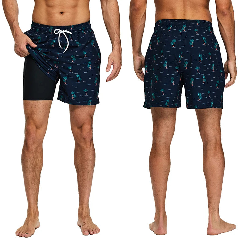 Bermuda da Bagno Uomo ad Asciugatura Rapida con 4 Tasche