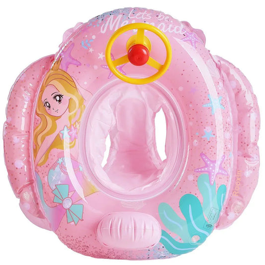 Salvagente Gonfiabile per Bambini con Designs Fantasia – Orso, Sirena, Fenicottero e Altri