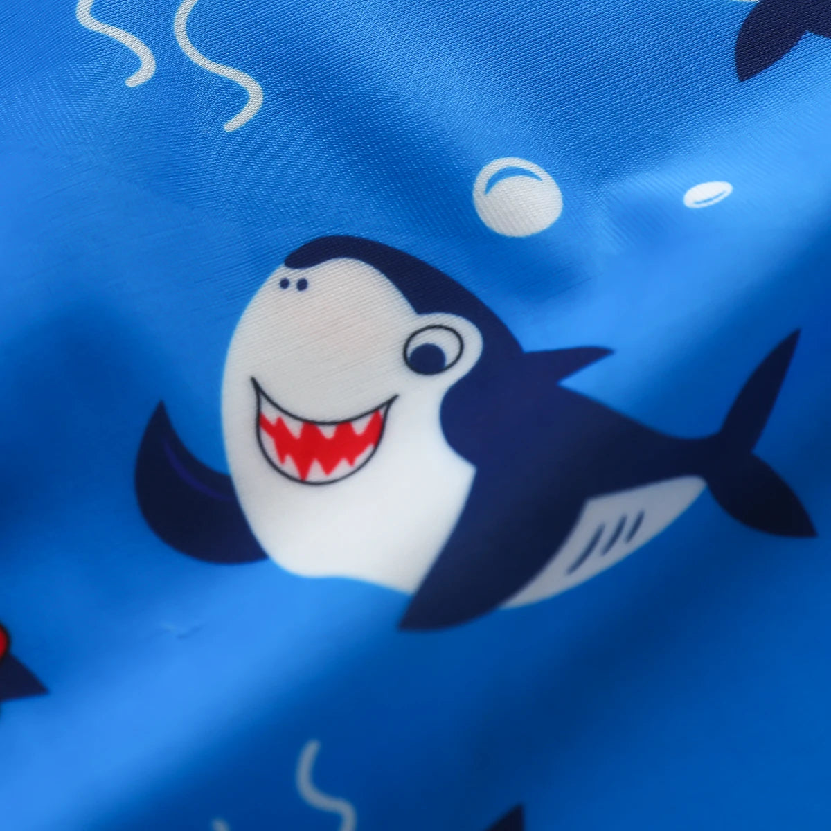 Rash Guard Neonato e Bambino con Cerniera e Stampa Squaletti – Manica Corta, 0–3 Anni