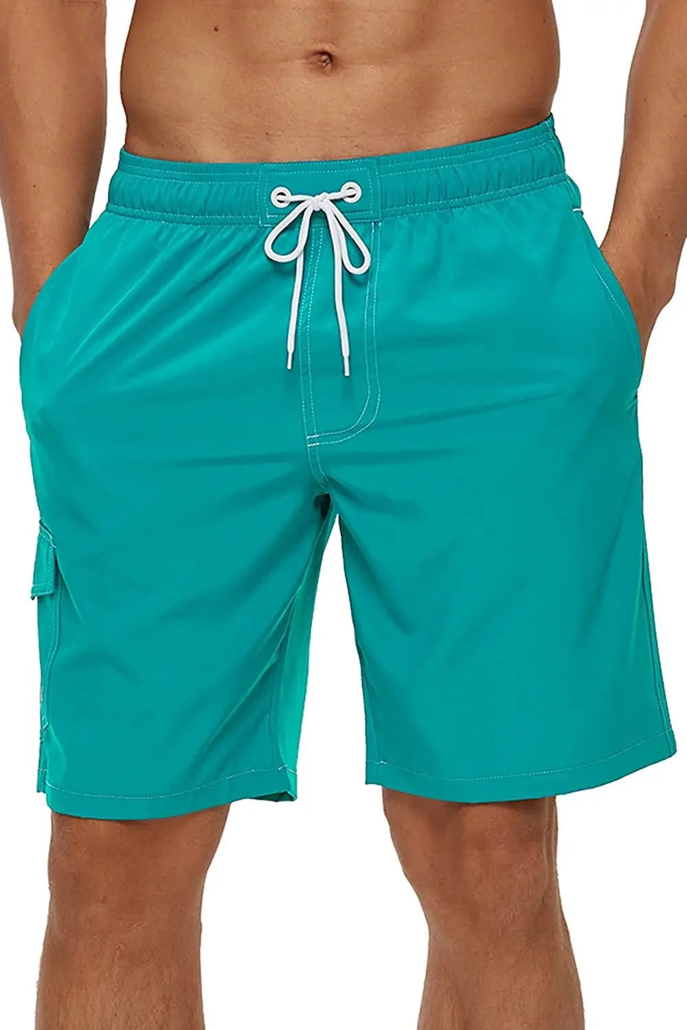 Pantaloncini da Bagno Uomo Tinta Unita – Costume Mare Foderato in Rete
